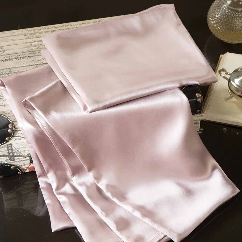 22mm 70*50cm    Soft and luxurious 6A grade 100% mulberry silk pillowcase for Christmas gift