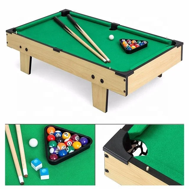 Mini Unisex Indoor Sports Game Table Custom-Size MDF Pool Billiard Table Popular Rubber Cushion Plastic Multi-Players Snooker