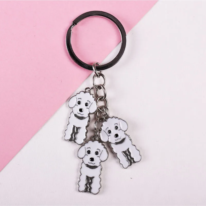 Factory direct metal key chains new cartoon lion dog keychain home gifts custom metal keychain can be laser processing