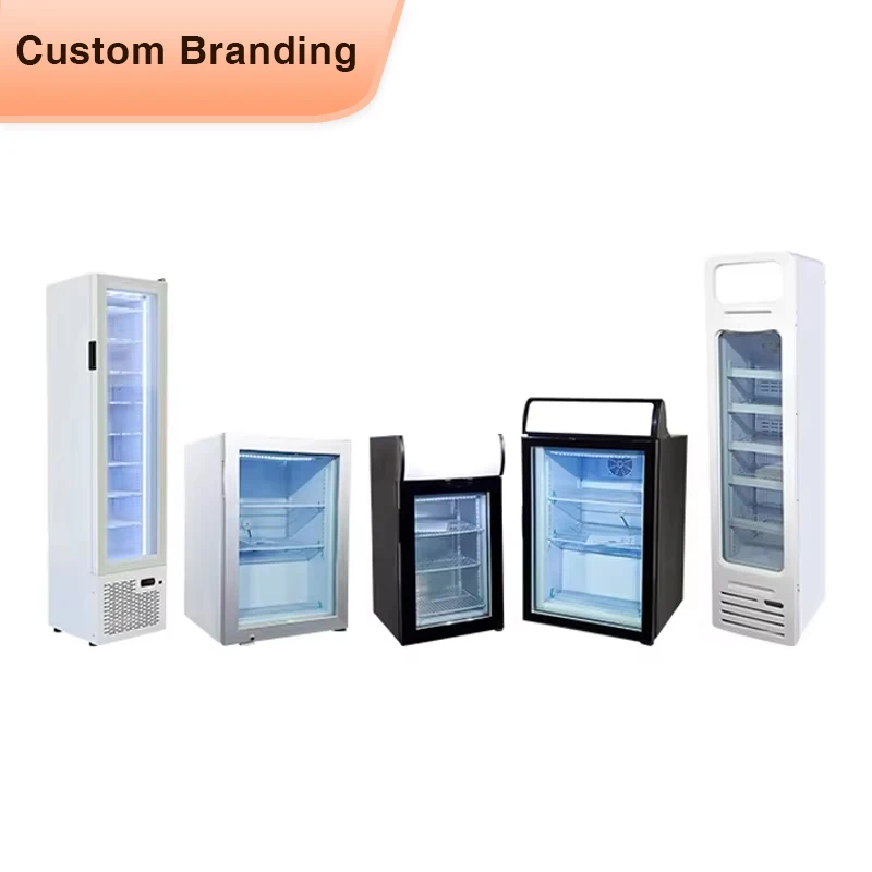 MEISDA тонкий вертикальный дисплей морозильная камера вертикальная стеклянная дверь коммерческий мини-холодильник