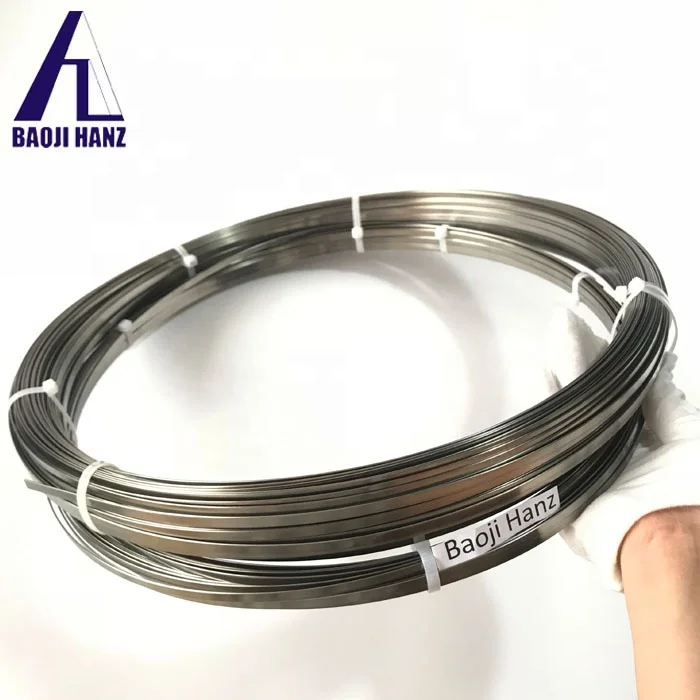 ASTMF2063 Niti wire Super Elastic high quality nitinol flat wire for sale