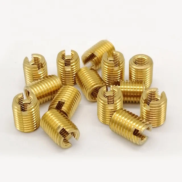 good quality stainless steel slotted thick-wall type of 302 self-tapping thread insert