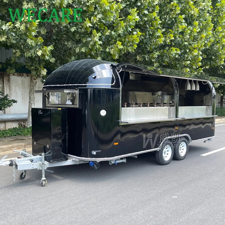 Wecare Australian Standard Commercial Airstream Catering Foodtruck Mobile Kitchen Pizza Coffee Fast Food Truck Trailer USA
