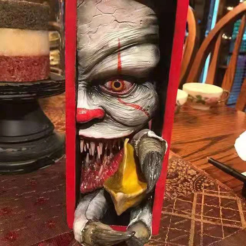 toys 2022 creative halloween decorations Peeping on the bookshelf bookend resin crafts handicraft bookcase decoration toys