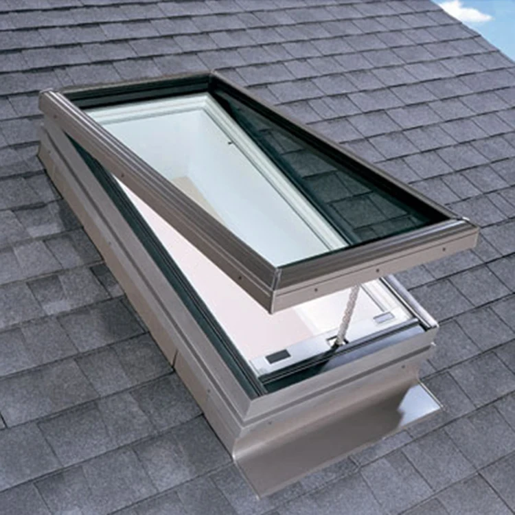 Premium Durable UPVC Double-Glazed Automatic Skylight Roof Window with UV Protection for Modern Homes