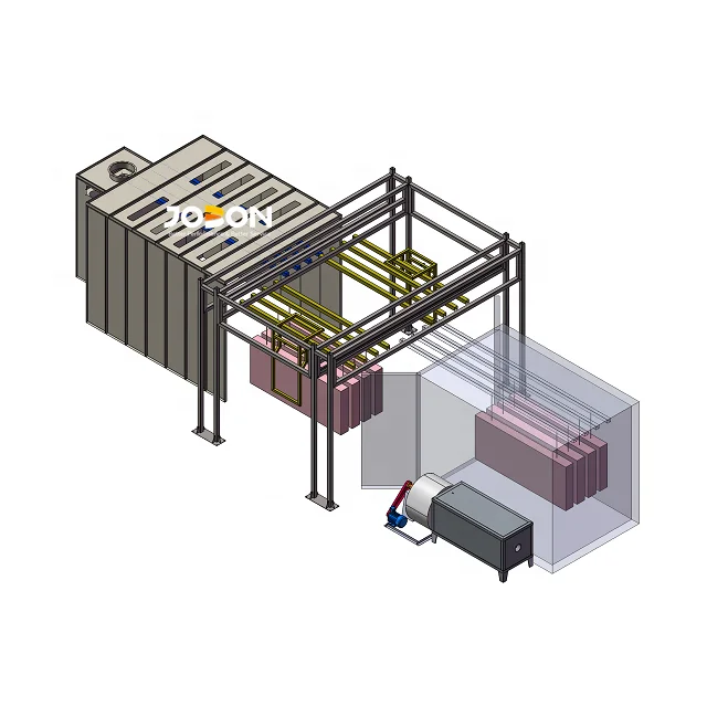 Factory price conveyor moving electrostatic powder coating production line system