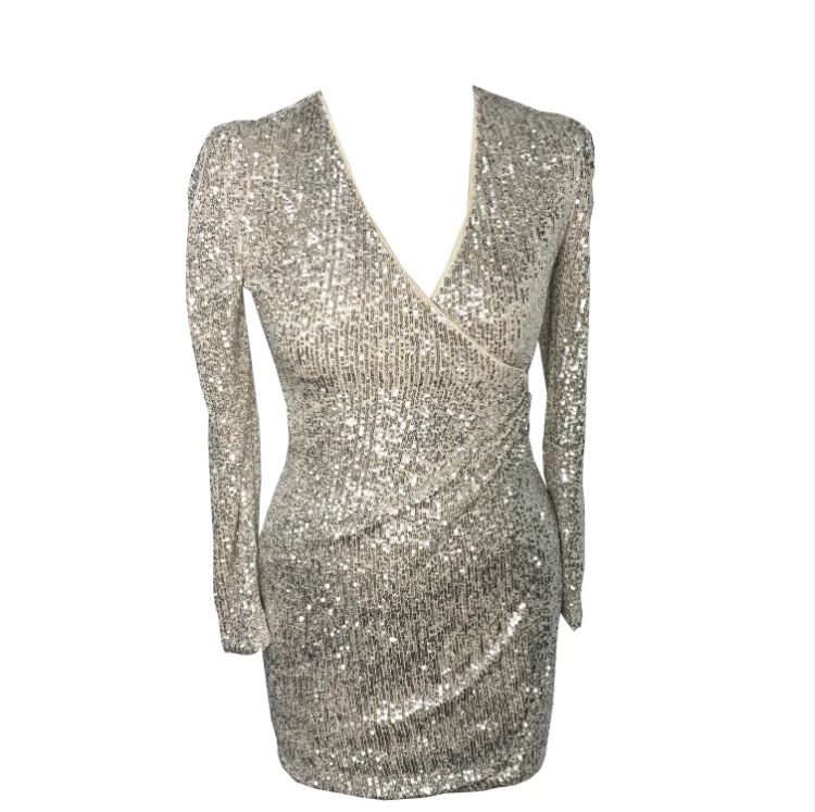 
Luxury Custom Made Popular V-Neck Stylish Sexy Bodycon Party Prom Dresses 