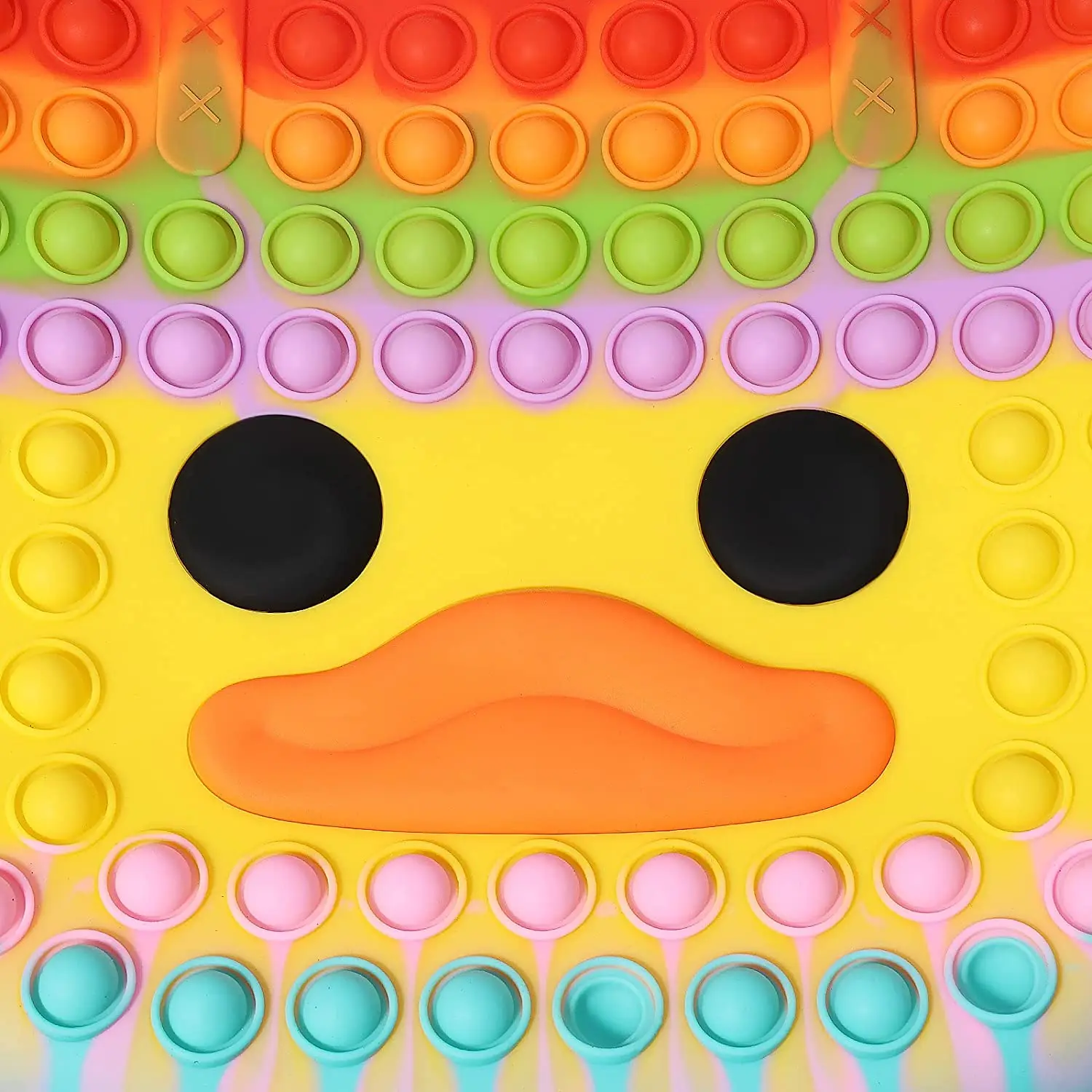 FT59 Simple Reasuable Silicone Sensory Pop Fidget bag Tote Bag Stress Relief waterproof Handbag for Women Pop duck bag