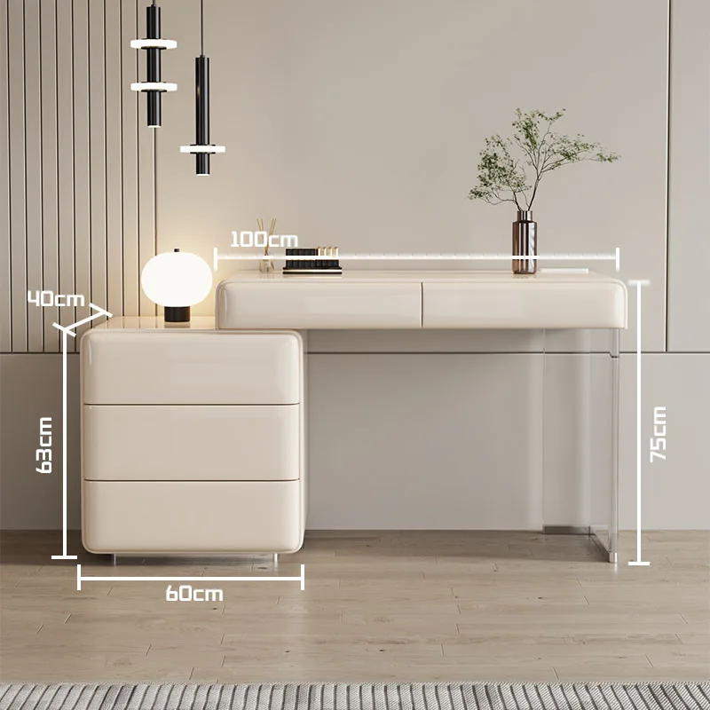 Dresser lacquered minimalist style bedroom bedside cabinet light luxury makeup table organizer chest of drawers all-in-one