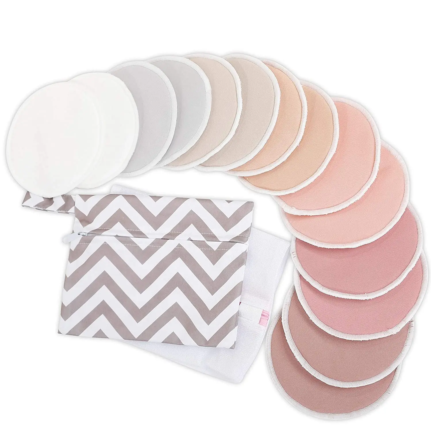  Reusable Washable High Quality Absorbent Spill Proof Feeding Bamboo Cotton Nursing Breast