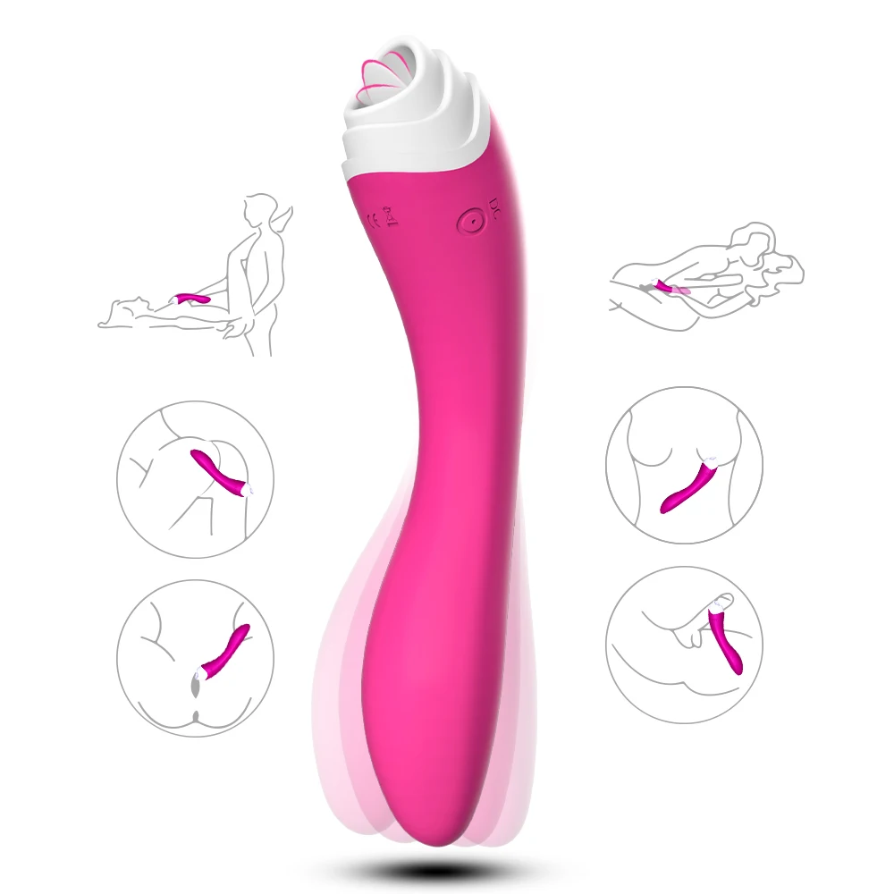 Clitoral Tongue Sensitive Teasing Toy for Women with 9 Vibration Modes  Licking massager