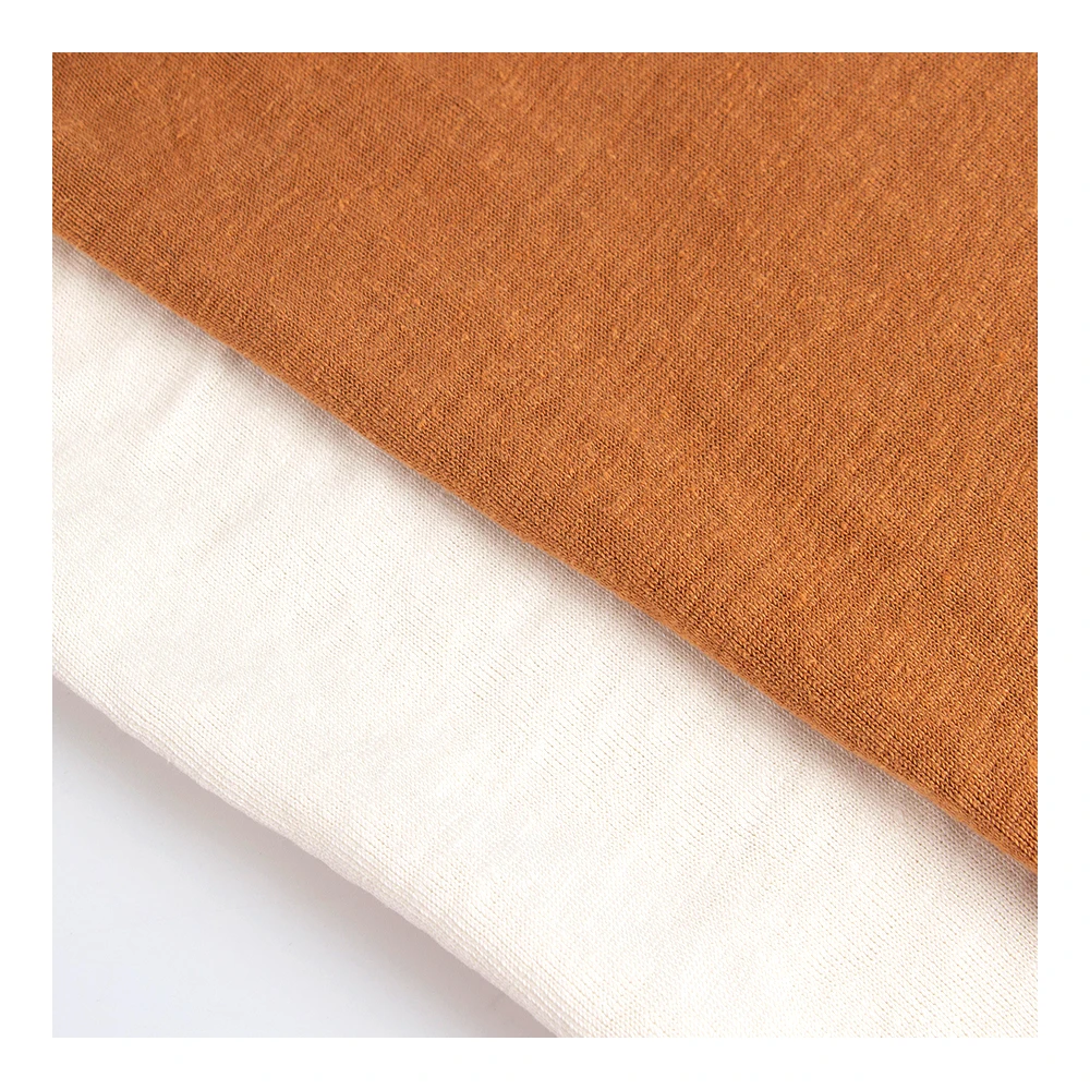 22005-100% Natural Organic Hemp Knitted Jersey 365gsm, Pure Hemp Knitted Jersey Fabric