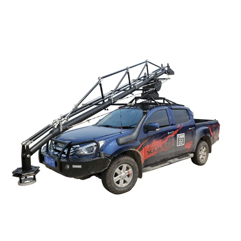 6 Meters Professional Vehicle Mounted Camera Crane on Cars with Stabilized Head