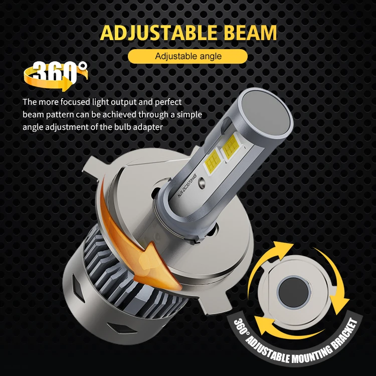 RCJ High Power 15000 Lumen h7 9005 9006 H11 H7 H3 H1 H4 Auto Lighting System Car Headlamp led Auto Head Light Bulb Car Headlight