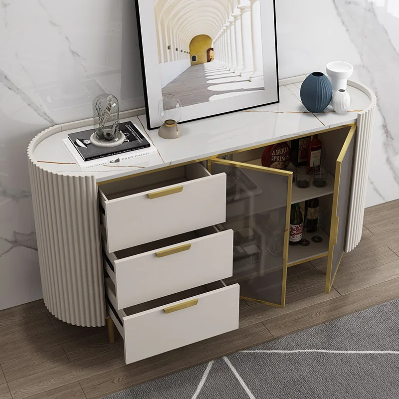 Горячая Распродажа, новый итальянский домашний столовый большой буфетный шкаф и набор обеденного стола