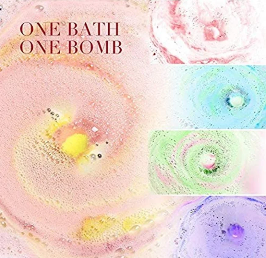 Tea Tree Oil Relax Bath bomb Gift Set Colorful Bubble bath ball fizzy Vegan Organic Fizzy Bath Bombs