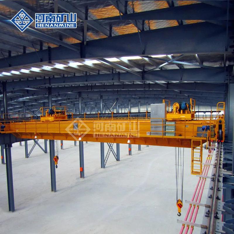 Henan Mine Electric Double Girder Bridge Crane 15 ton with CE ISO Certification