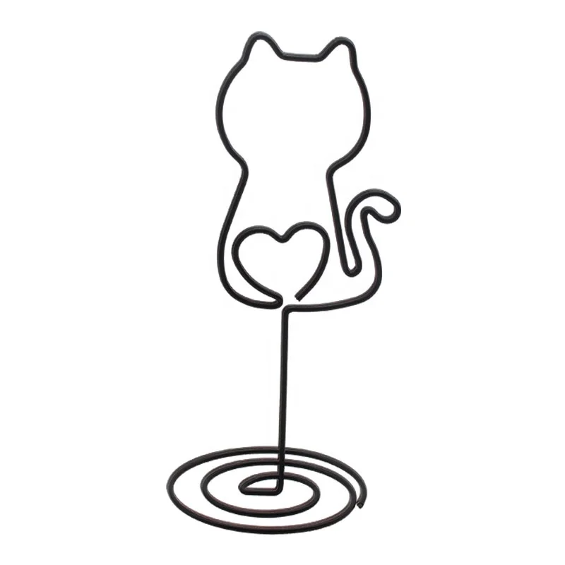 Creative Design Hotel Wedding Table Number metal memo photo clip holder