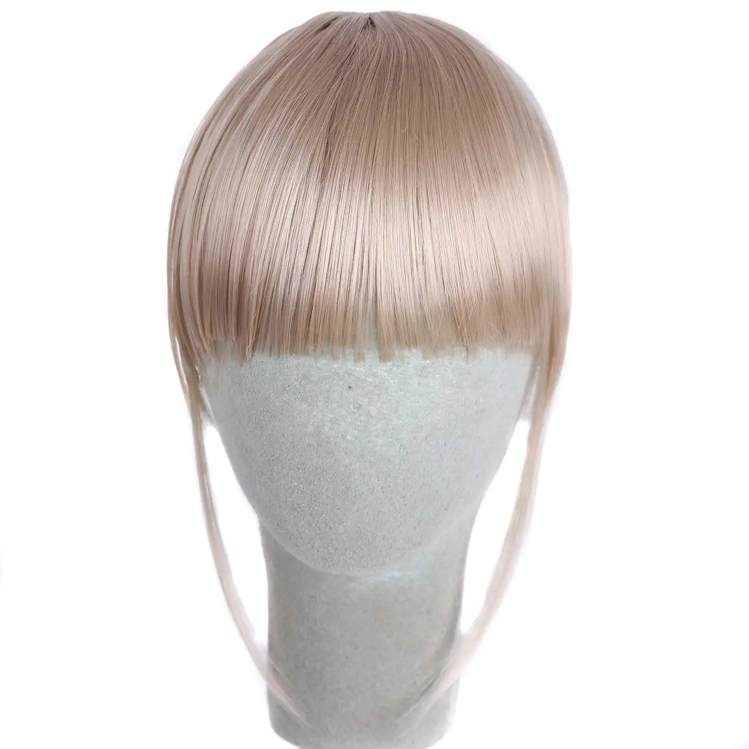cheap Clip In On Synthetic Top Closure  synthetic Hair Fringe clip synthetic Hair Bangs woman Hairpieces