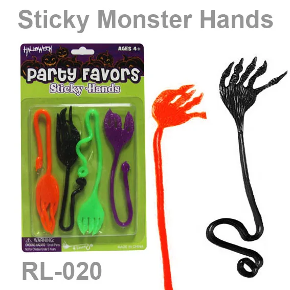 Promotion Gift Finger Wacky Funny Big Size Soft Toy TPR Stretch Toys Sticky Monster Hand With Yoyo