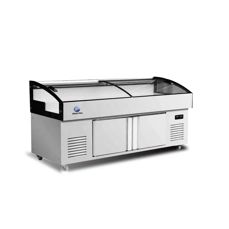 Commercial ice table two or three steps refrigerator chest freezers