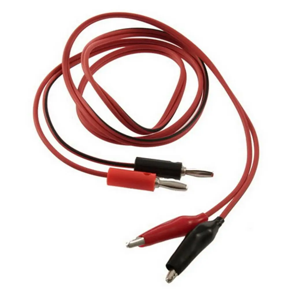 Multimeter Electronic Test Leads Banana Plug to Alligator Clip Cable Heavy Duty for Dc Power Supply 1000v