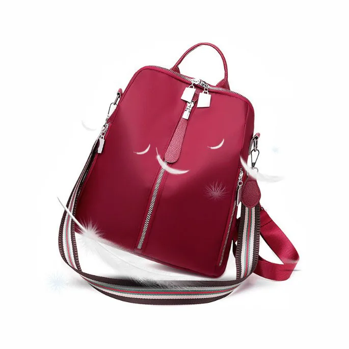 Women Bag Handbag Shoulder Bag Oxford Waterproof Polyester OEM Unisex Waterproof Lady Travel Casual Backpack for Women Letter