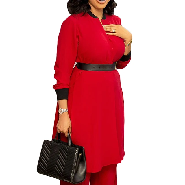 2023 Fashional Loose And Casual Over Size Long Sleeve Shirt Wide Leg Pants Two Pieces Suits Casual Women Summer Outfit Hot