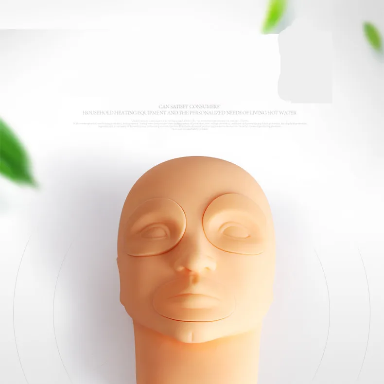 Wholesale Silicone Training Mannequin Head Flat Model Practice Training Head Detachable headform Practice eyebrow tattooing