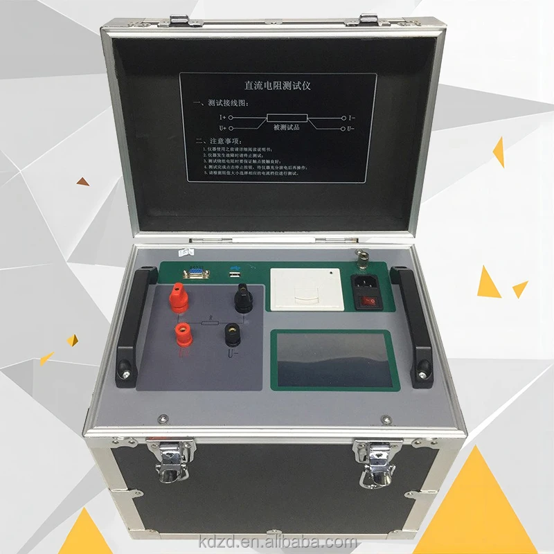 50A 50kOhm Automatic Portable Transformer Winding Low Resistance DC Milliohm Meter Transformer Ohmmeter for Power Transformer