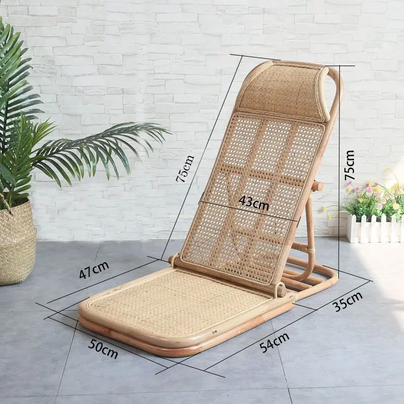 High quality garden weave wicker rattan chair tatami pool side lounge outdoor beach chaise with headrest
