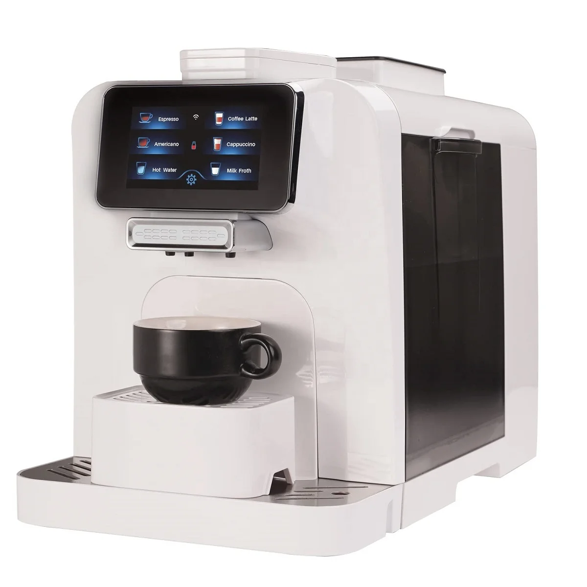 Professional LCD Touch Screen Display Full Automatic Espresso Coffee Maker Machine with Grinder
