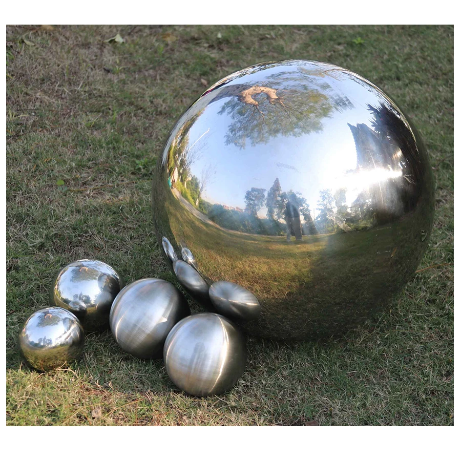 Mirror polishing hollow stainless steel sphere 10 inch 250mm reflective hollow ball for decoration