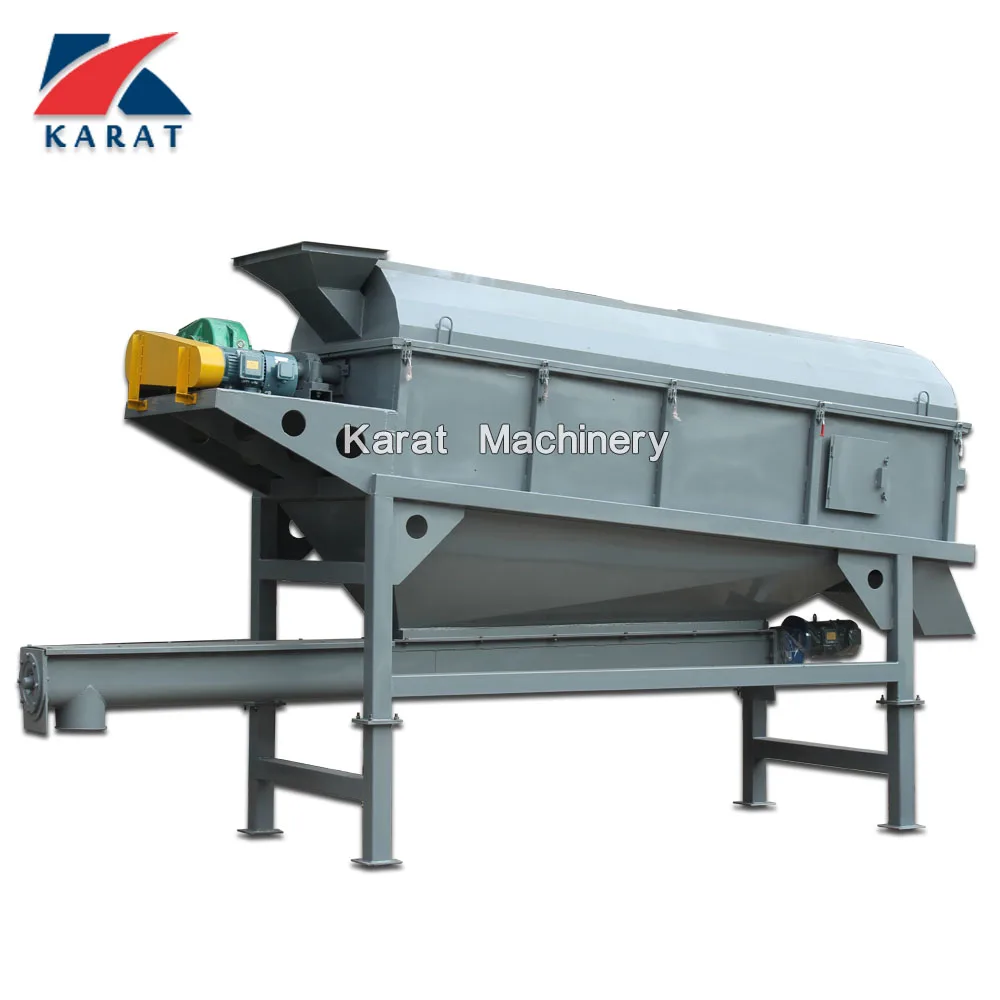 Grain drum separator rotary trommel screen