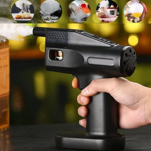 Meat Drinks Cocktails BBQ Cheese No Open Flame Required USB Powered Indoor Cold Smoke Generator Tool Food Smoker Bubble Gun