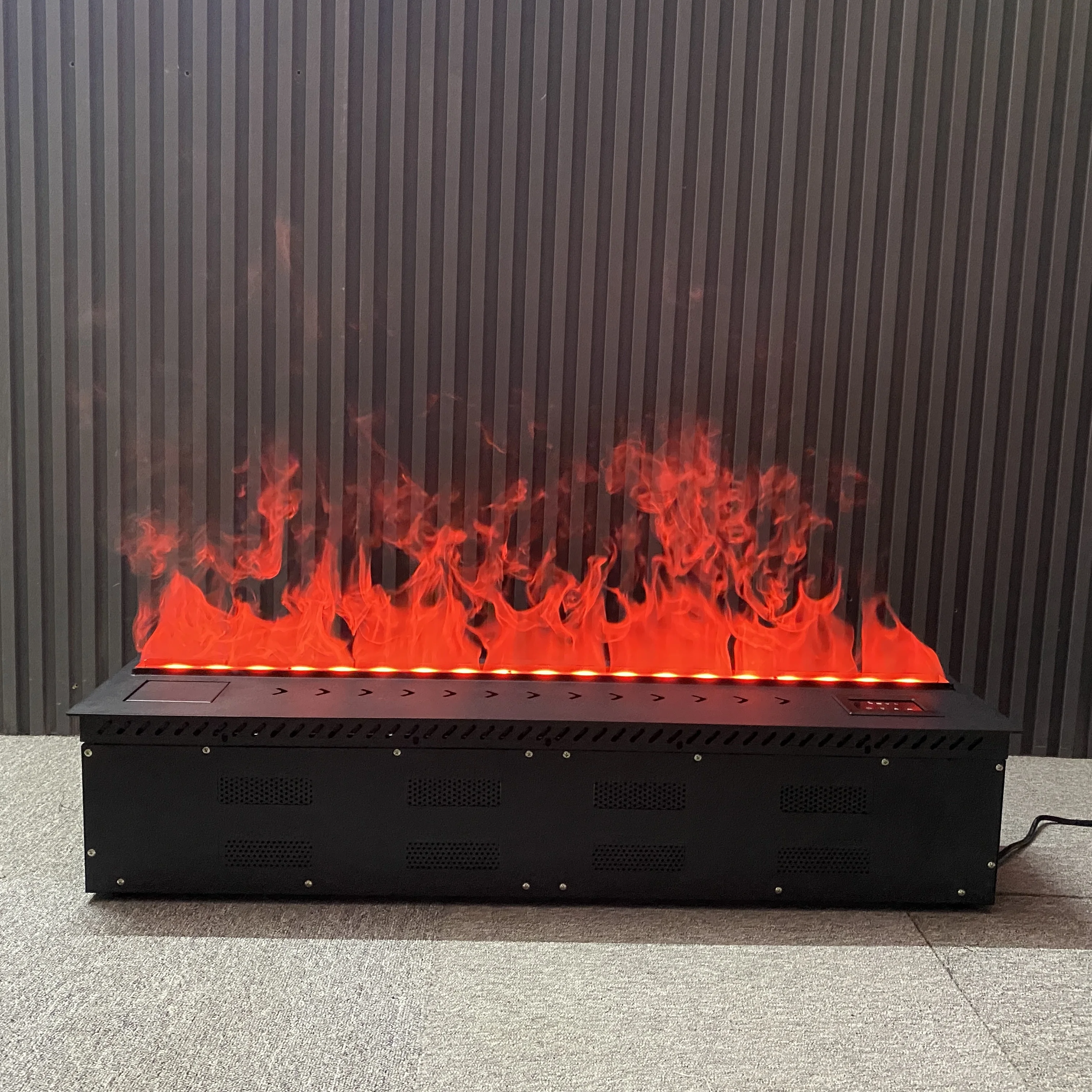 Tall on the modern decorative background wall flame fireplace environmentally friendly fuel for pure water without heat flame