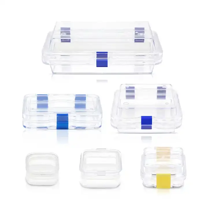YP Portable Dental Crown Denture Clear Film Membrane Tooth Box Lab Plastic Accessories