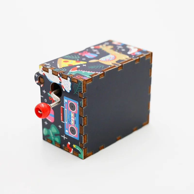 Personalization Music Box Custom MDF Music Box for Xmas Gifts