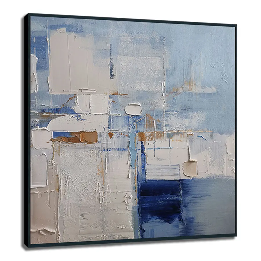 Original Art Factory Modern Abstract Golden Painting High Quality Hand-Painted Oil on Canvas Home Hotel Wall Decor