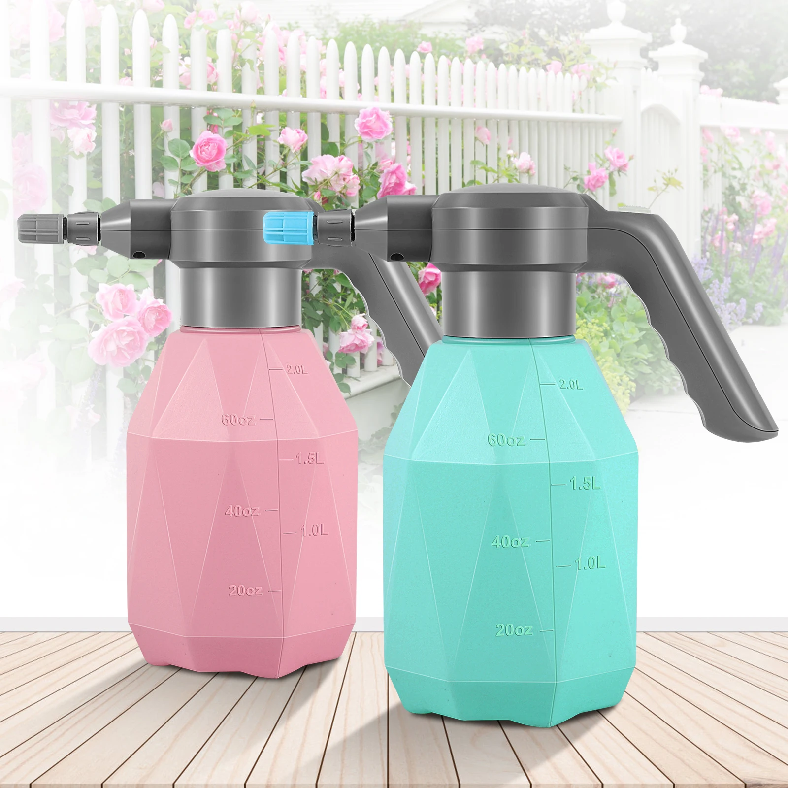 Sylstar Agriculter Hand Pressure Tree Electrostatic Cordless Handheld Rotate Spray Bottle Household Long Range Garden Sprayer