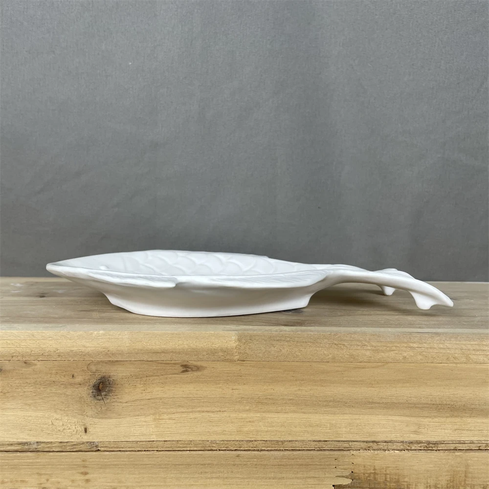 Eco friendly Restaurant Hotel Crockery Serving Ware Platter Appetizer Fish Plate Dishes Ceramic