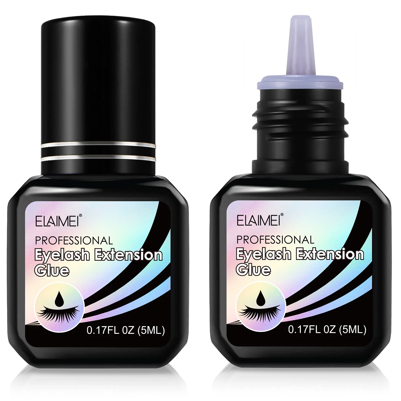ELAIMEI private label bond and seal oil resistant low humidity wholesale extension waterproof eyelash glue for strip lashes