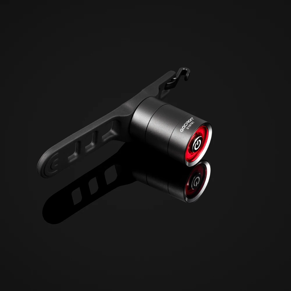 Gaciron Waterproof IPX6 USB Rechargeable Bicycle Rear Red Smart Bicycle Rear Tail Lamp Back Bike Brake Light