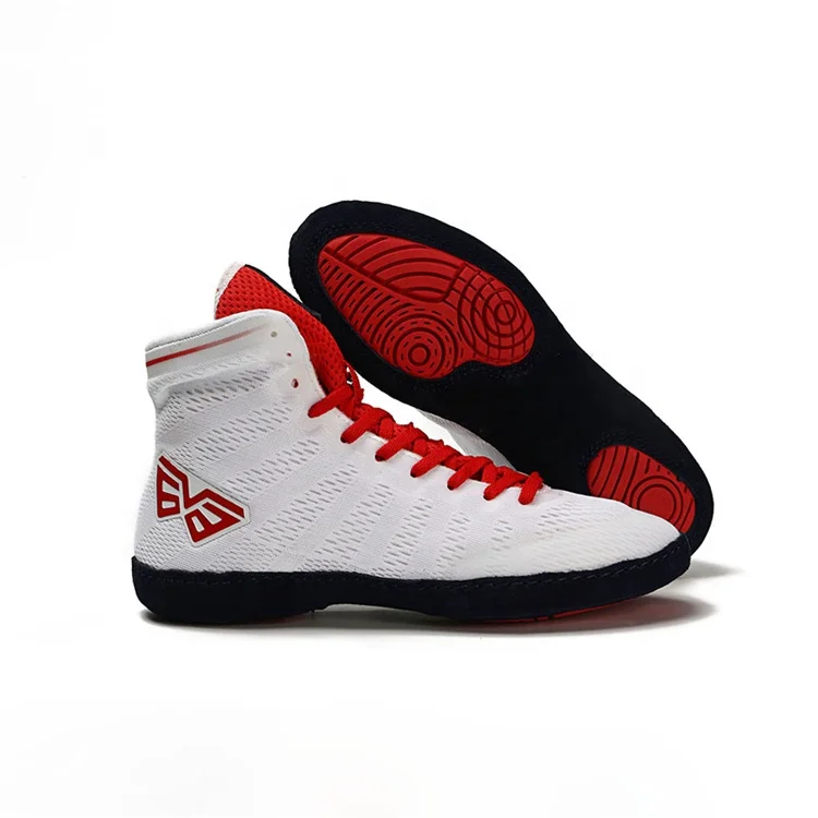 
High Top Breathable Non Slip Wrestling Shoes Custom Boxing Shoes 