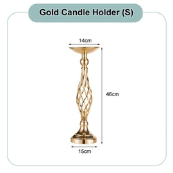 Versatile Metal Flower Arrangement Stand for Wedding Party Dinner Centerpiece, Pillar Candles Holder For Home Decor