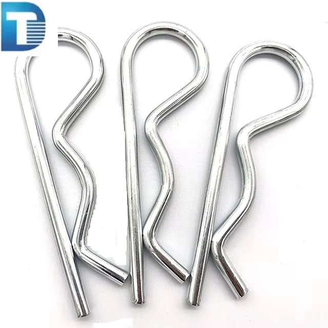 ISO Certified Stainless Steel Retaining Spring Pins Zinc Alloy Cotter Pin with Zinc Plating Finish