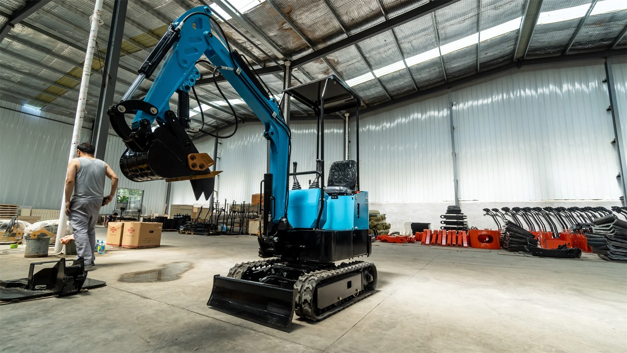 March Super EPA EURO5 1000kg Mini  Crawler excavator with  ROPS