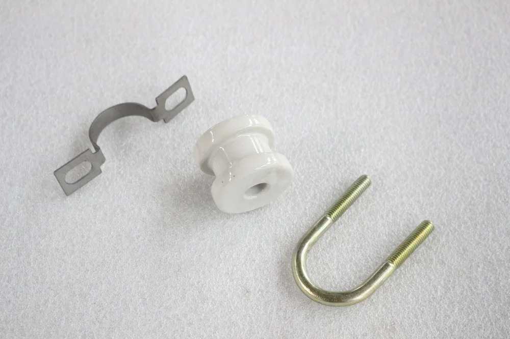 Baler Parts Vintage  White Ceramic Spool Insulator For Agricultural Machinery