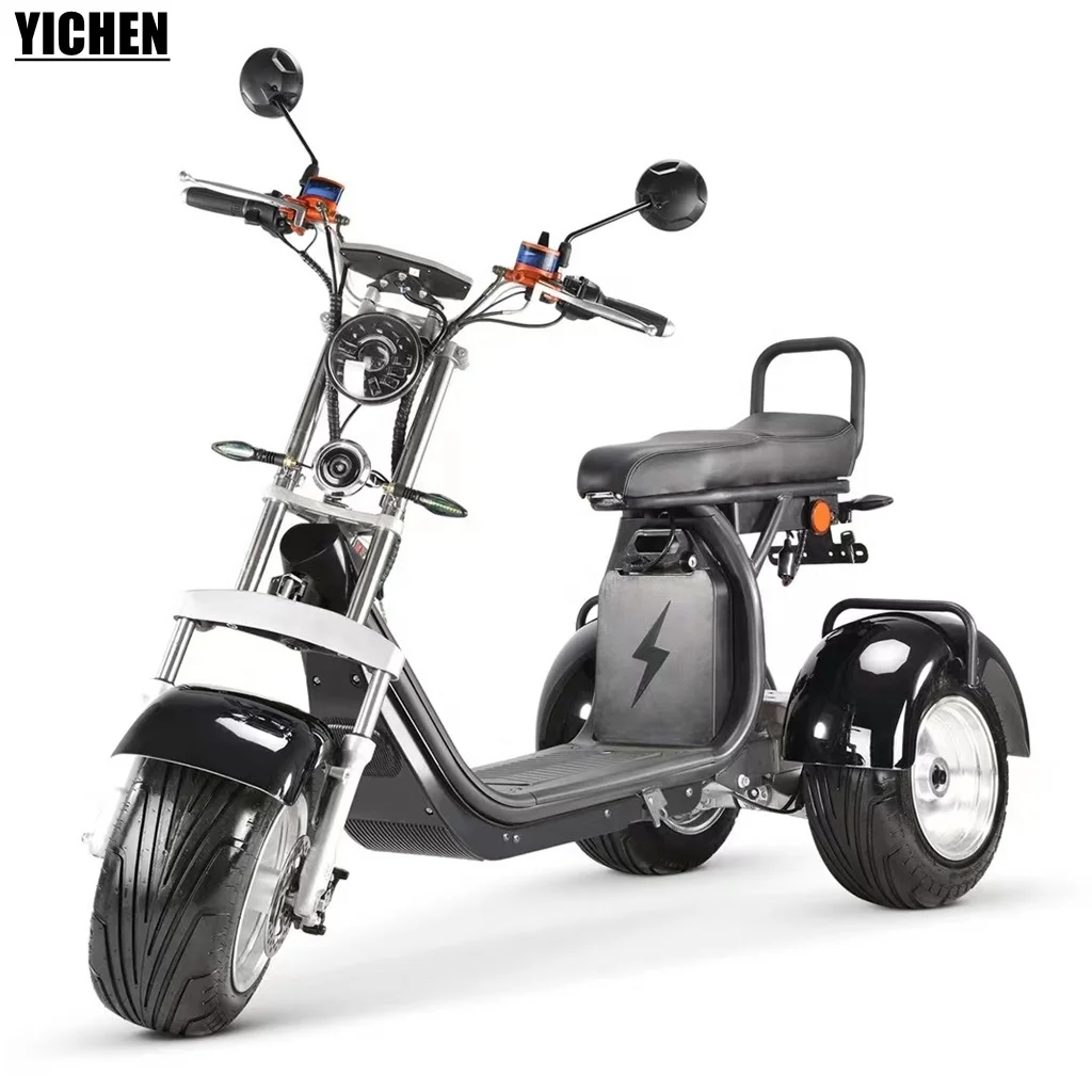 YICHEN Triciclo 2021 новый дизайн Высокое качество Прочный 60 км/ч быстро дрейф трайк трехколесный мотоцикл электрический скутер 3 колеса