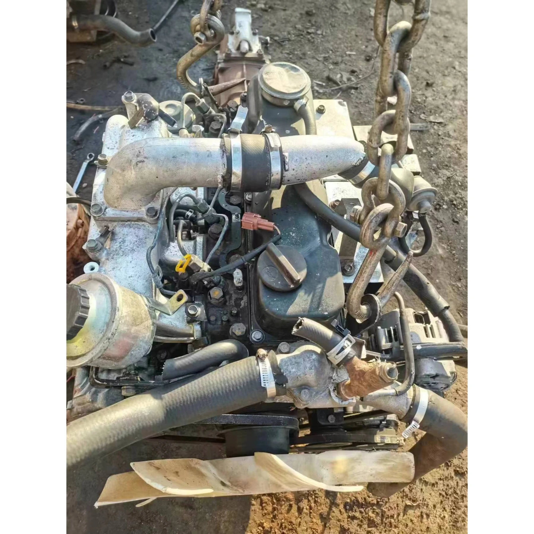 NIS SAN Turbo diesel engine QD32T used complete engine with manual gearbox